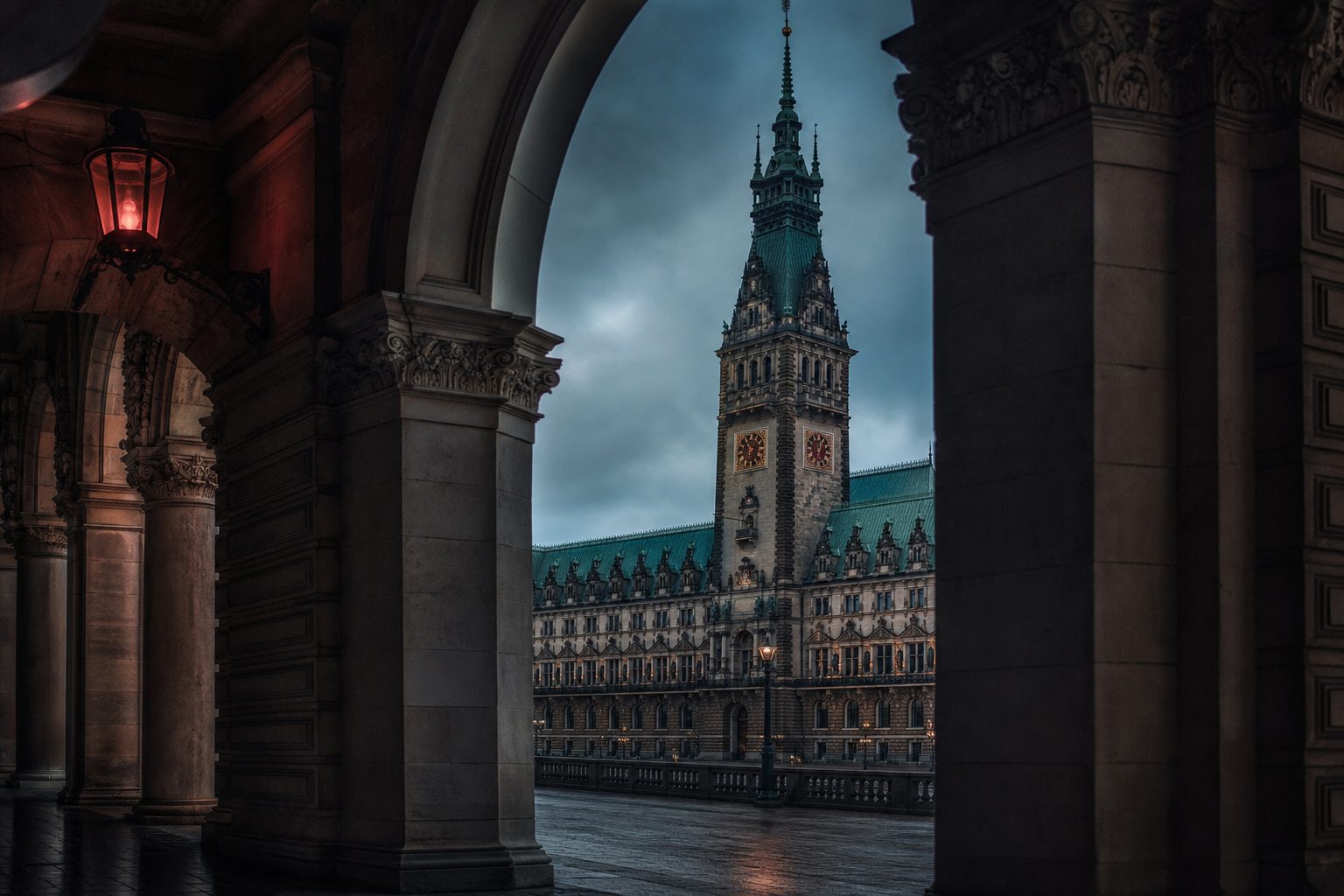 Das Hamburger Rathaus in der Altstadt